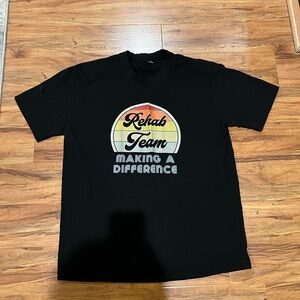 Black Rehab Team Graphic Tee